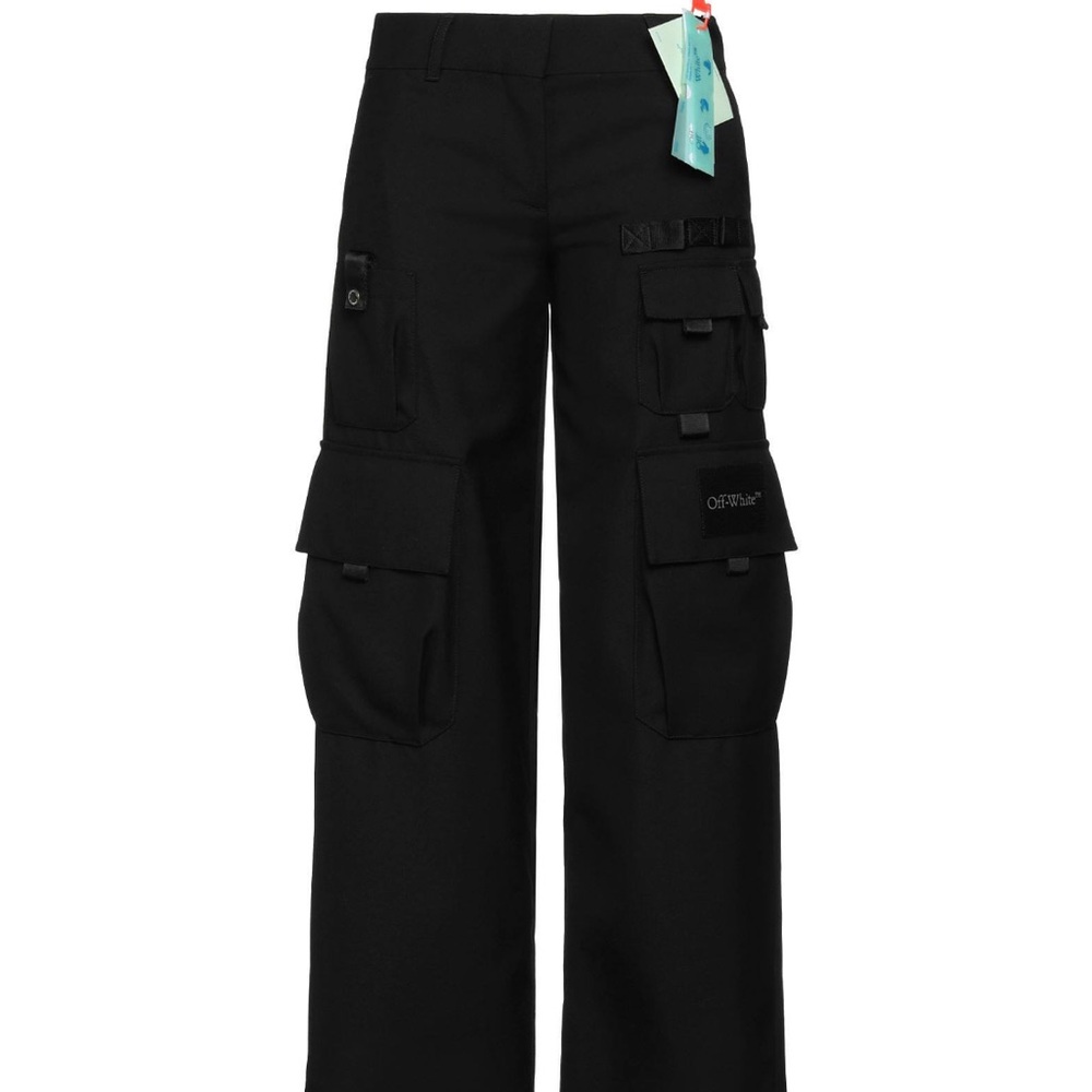 "OFF-WHITE" NEW WITH TAGS DESIGNER 
Black Trousers/Parachute Pants,MADE IN ITALY